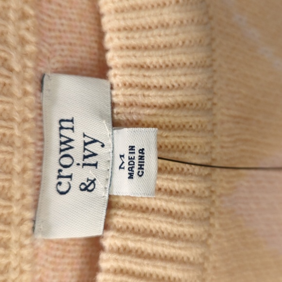 crown & ivy Tan Argyle Sweater - Picture 4 of 5